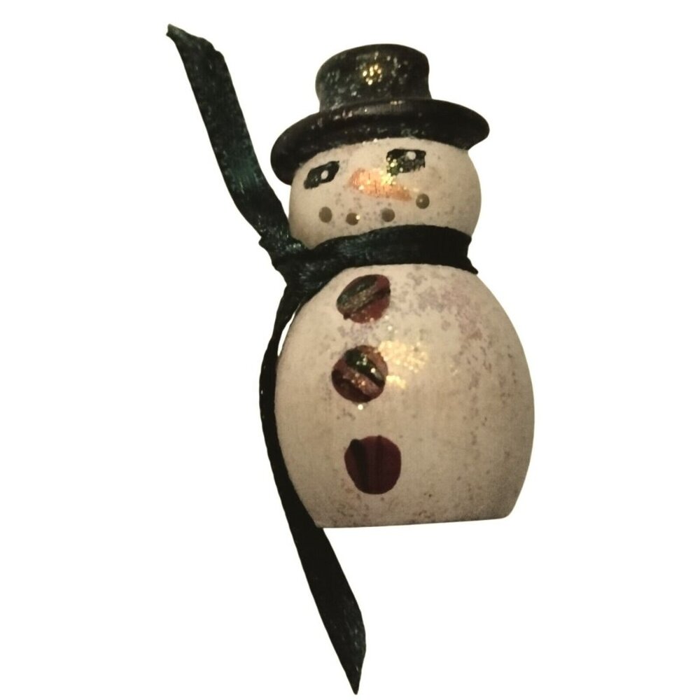 Handcrafted Snowman Brooch Pin